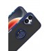 Yüzüklü İPhone 17 Montreal Silikon Kapak - Lacivert Yüzüklü İPhone 17 Montreal Silikon Kapak - Lacivert