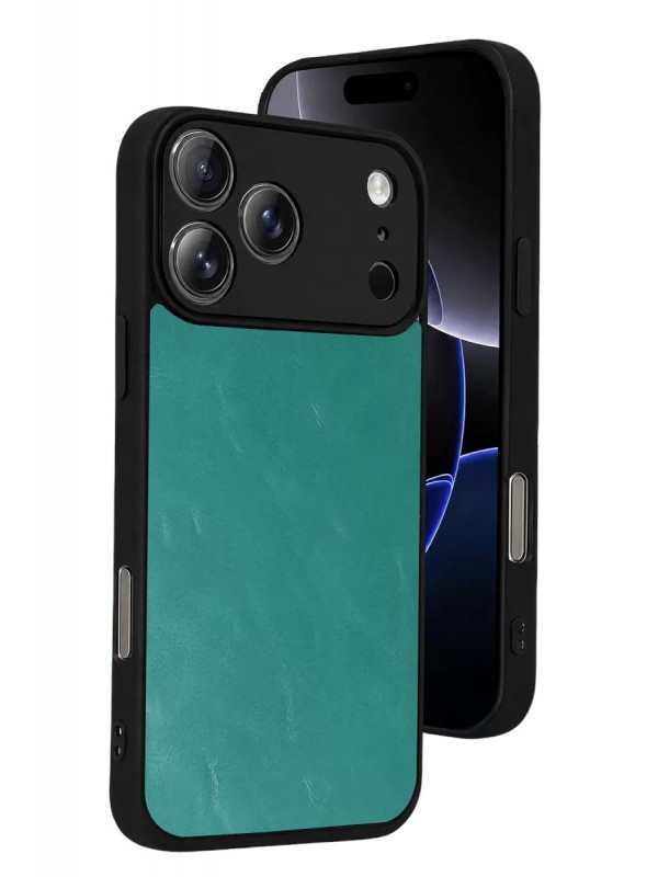 İPhone 17 Pro Aras Deri Kapak - Açık Yeşil&hellip;