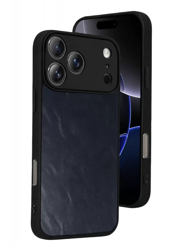 İPhone 17 Pro Aras Deri Kapak - Lacivert&hellip;