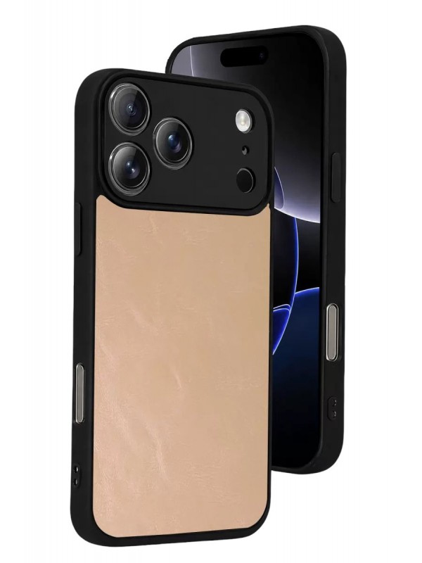 İPhone 17 Pro Aras Deri Kapak - Pudra&hellip;