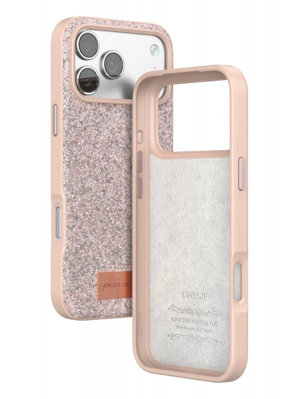 İPhone 17 Pro Bright Simli Kapak - Pembe&hellip;