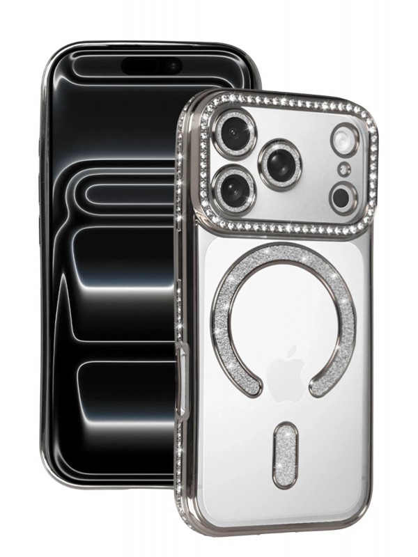 Gümüş İPhone 17 Pro Joke Simli Magneticsafe Kılıf -&hellip;