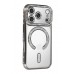 Gümüş İPhone 17 Pro Joke Simli Magneticsafe Kılıf -