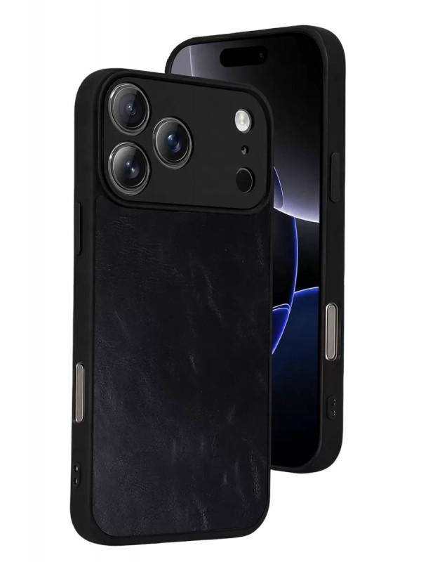 İPhone 17 Pro Max Aras Deri Kapak - Siyah&hellip;