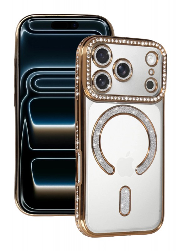 İPhone 17 Pro Max Joke Simli Magneticsafe Kılıf - Gold&hellip;