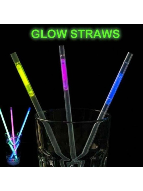 Karanlıkta Parlayan Glow Fosforlu Pipet 3 Renk Adet&hellip;