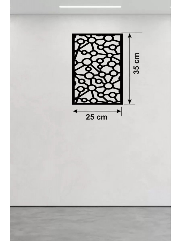 Modern Bağlantı Temalı Ahşap Duvar Tablosu - 25x35&hellip;