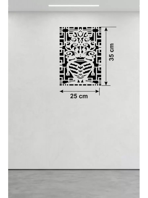 Otantik Lale Motifli Ahşap Duvar Tablosu - 25x35 Lazer&hellip;