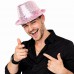 Pembe Payetli Disco Parti Şapkası Yetişkin Işıltılı Pembe Payetli Disco Parti Şapkası Yetişkin Işıltılı