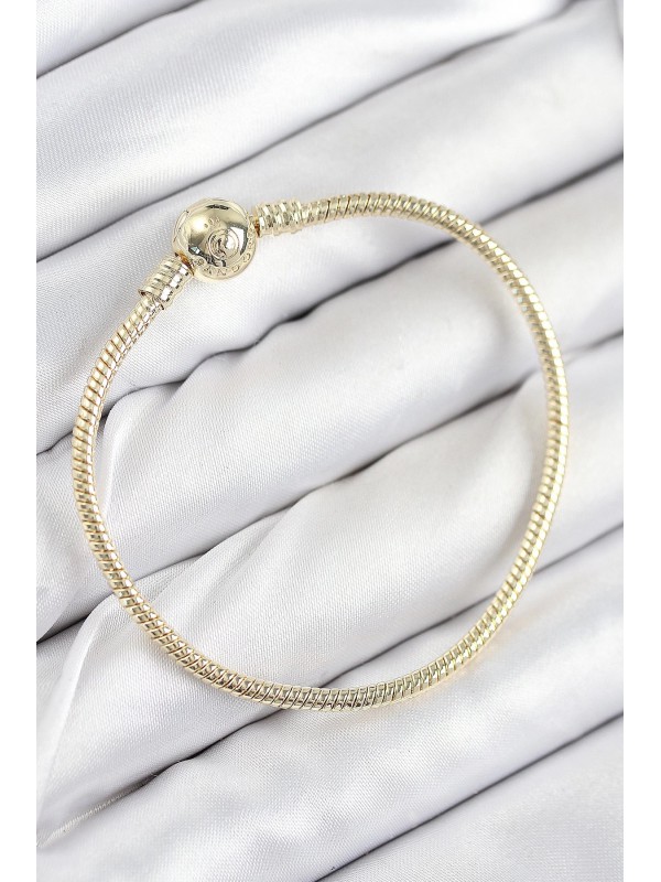 Kadın Bileklik Pirinç Charm Topcuk Gold Renk&hellip;