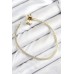 Kadın Bileklik Taşlı Pirinç Charm Zirkon Yonca Gold