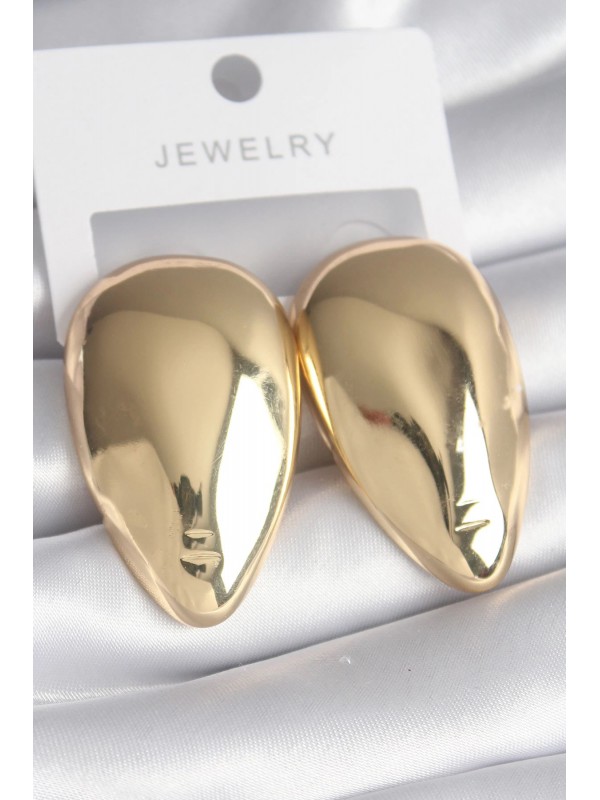 Kadın Küpe Pirinç Gold Renk Badem… Kadın Küpe Pirinç Gold Renk Badem…
