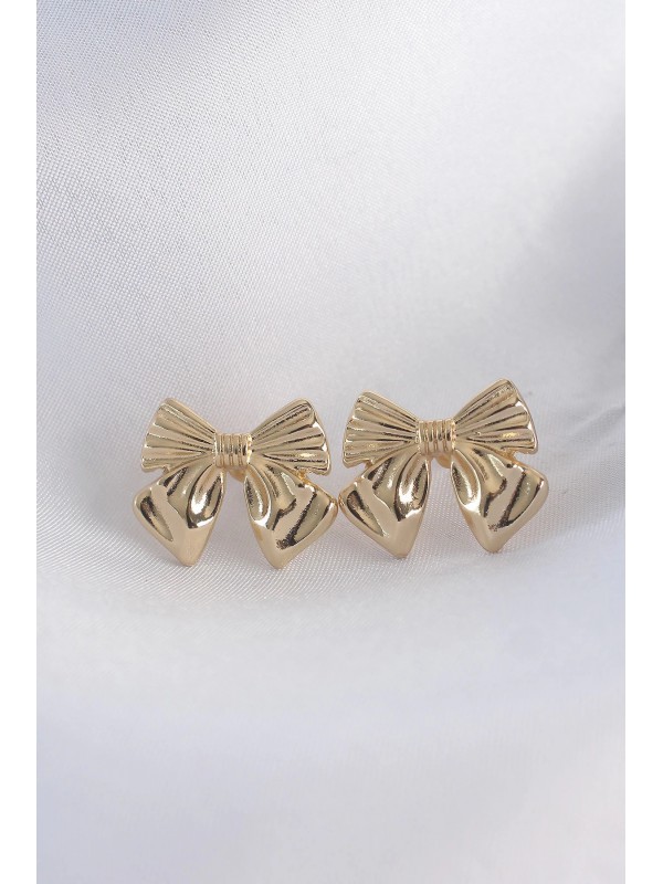 Küpe Pirinç Gold Renk Fiyonk&hellip;