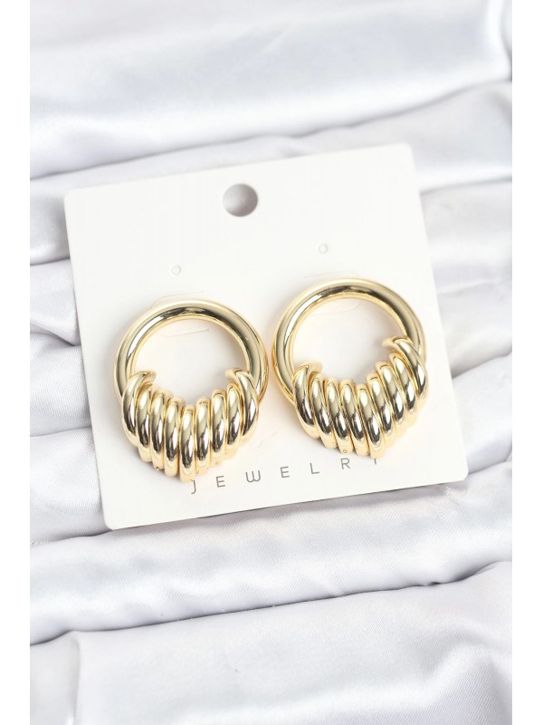 Kadın Küpe Vintage Pirinç Gold Renk Halka Sarmal… Kadın Küpe Vintage Pirinç Gold Renk Halka Sarmal…