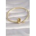 Kadın Bileklik Pirinç Gold Renk İşleme Detay Charm