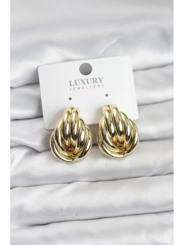 Kadın Küpe Vintage Pirinç Gold Renk&hellip;