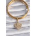 Taşlı Pirinç Gold Renk Zirkon Çapa Ajda Charm Taşlı Pirinç Gold Renk Zirkon Çapa Ajda Charm