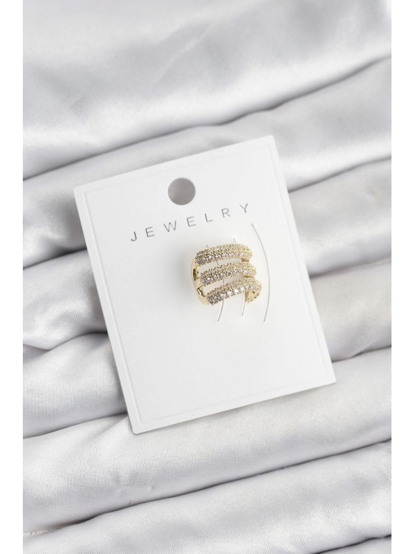 Küpe Taşlı Pirinç Gold Renk Zirkon Earcuff Kıkırdak… Küpe Taşlı Pirinç Gold Renk Zirkon Earcuff Kıkırdak…