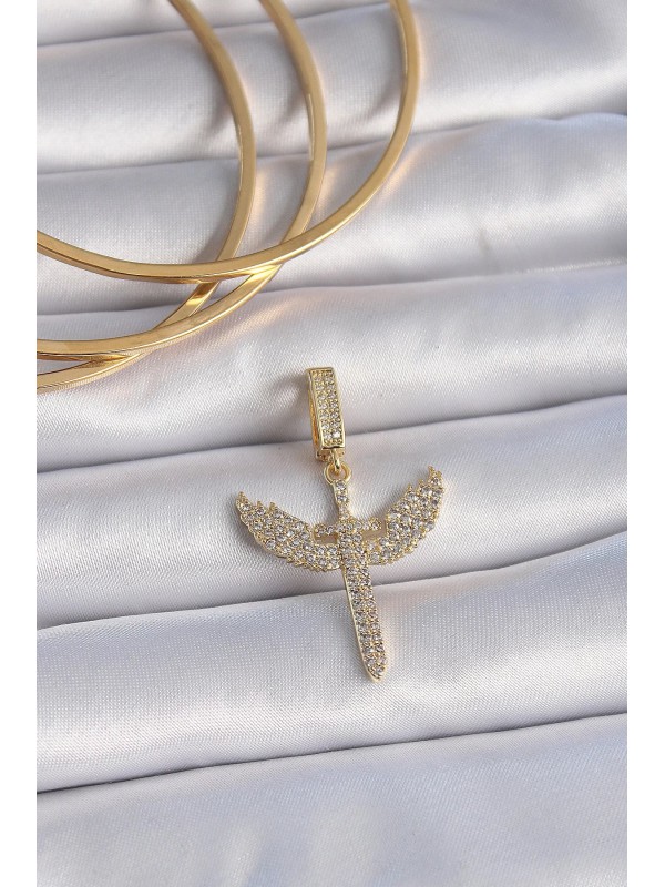 Taşlı Pirinç Gold Renk Zirkon Mikail Ajda Charm… Taşlı Pirinç Gold Renk Zirkon Mikail Ajda Charm…