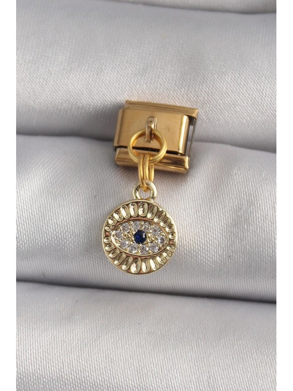 Çelik Taşlı Göz 316L Gold Renk Sallantı Zirkon&hellip;