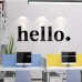 100x35 Dev Boy Hello Yazılı Kırılmaz Pleksi Ayna -