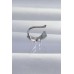 Gümüş Kaplama Küpe Taş Pirinç Renk Zirkon Earcuff Gümüş Kaplama Küpe Taş Pirinç Renk Zirkon Earcuff