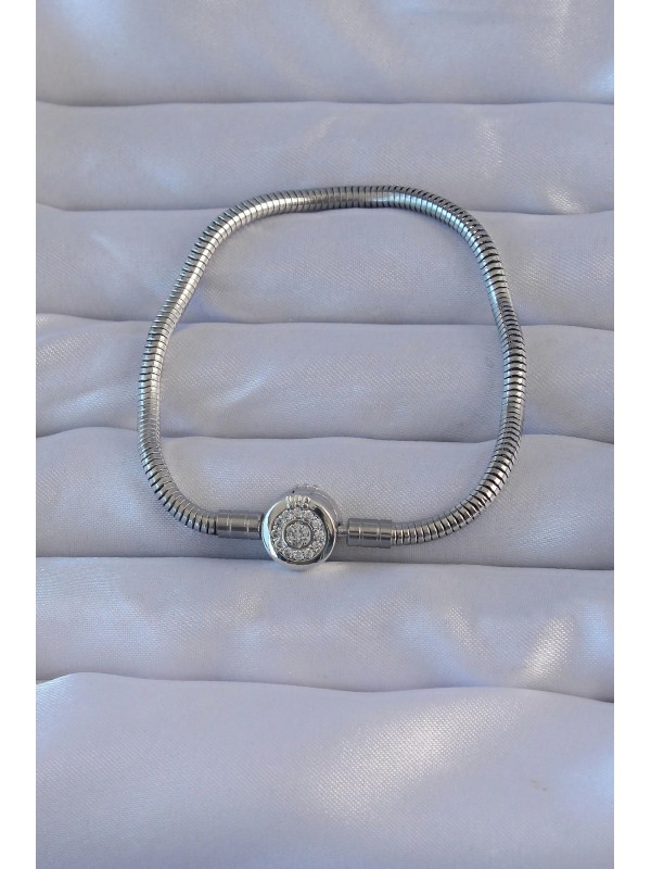 Gümüş Bileklik Taşlı Pirinç Renk Zirkon Charm&hellip;