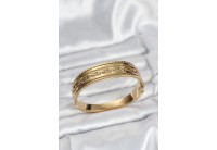 Çelik Kadın Bileklik Vintage 316L Gold Renk Kelepçe