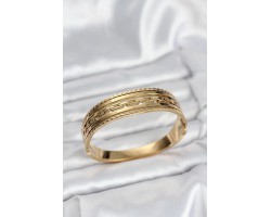 Çelik Kadın Bileklik Vintage 316L Gold Renk Kelepçe