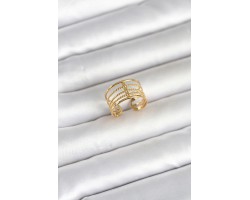Çelik Kadın Yüzük Vintage 316L Gold Renk