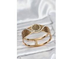 Çelik Kadın Bileklik 316L Gold Renk Yaşam Ağacı