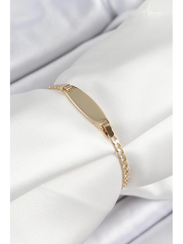 Pirinç Oval Gold Renk Xuping Bebek Künyesi&hellip;