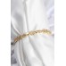 Kadın Bileklik Pirinç VIP Seri Gold Renk Oval Sıralı