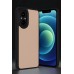 Realme 12 Lite Kılıf Aras Deri Kapak - Pudra
