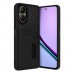 Realme 12 Lite Kılıf Sara Kartvizitli Deri - Siyah