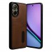 Realme 12 Lite Kılıf Sara Kartvizitli Deri - Taba