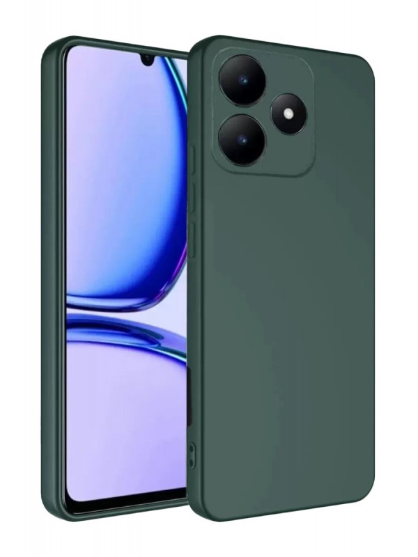 Realme C61 Kılıf First Silikon - Koyu Yeşil… Realme C61 Kılıf First Silikon - Koyu Yeşil…