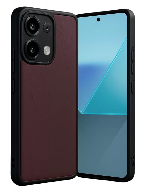 Redmi Note 13 Pro 4G Kılıf Aras Deri Kapak - Bordo&hellip;