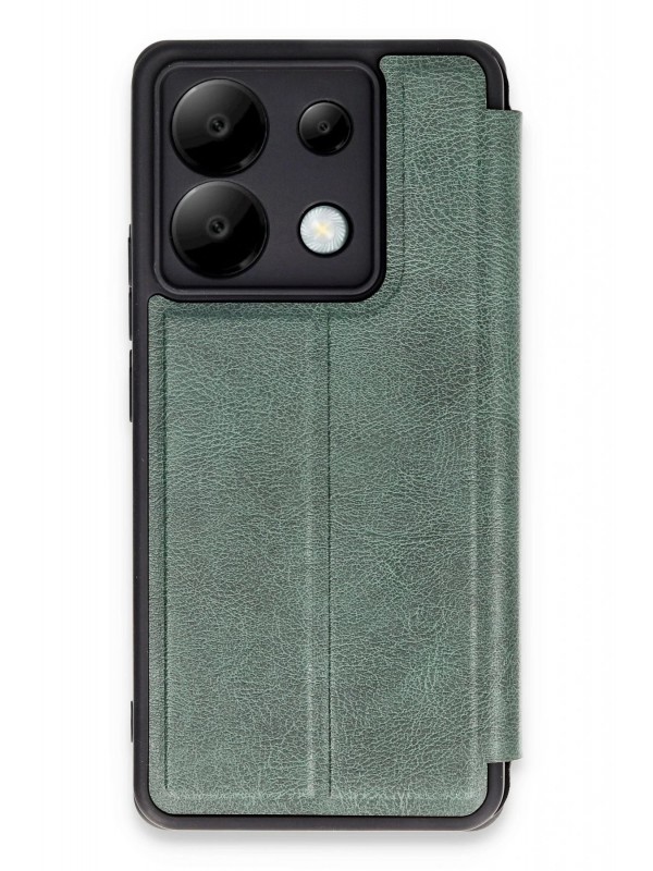 Redmi Note 13 Pro 5G Kılıf Flip Cover - Koyu Yeşil&hellip;