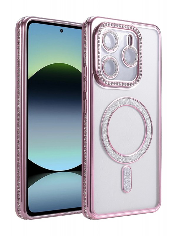 Redmi Note 14 4G Joke Simli Magneticsafe Kılıf - Pembe&hellip;