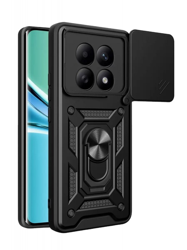 Yüzüklü Redmi Note 15 4G Pars Lens Silikon - Siyah&hellip;