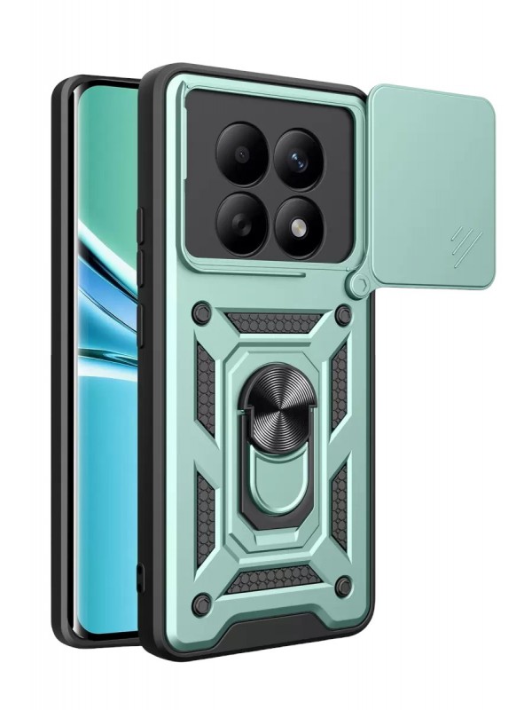Yüzüklü Redmi Note 15 4G Pars Lens Silikon - Yeşil&hellip;