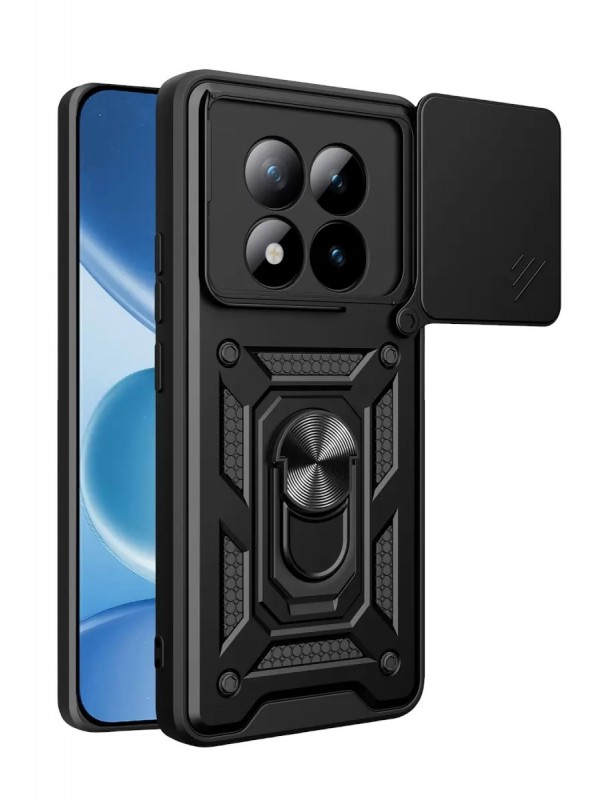 Yüzüklü Redmi Note 15 Pro 4G Pars Lens Silikon - Siyah&hellip;
