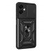 Yüzüklü Samsung Galaxy A07 4G Pars Lens Silikon - Siyah Yüzüklü Samsung Galaxy A07 4G Pars Lens Silikon - Siyah