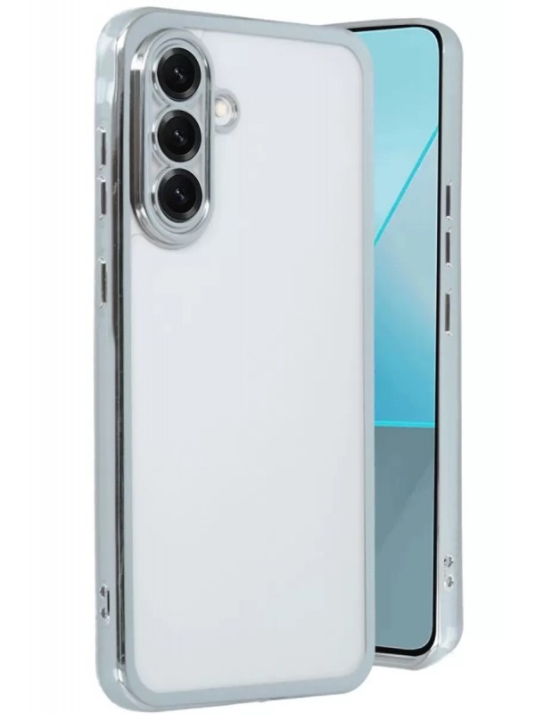 Gümüş Samsung Galaxy A56 Kılıf Lensli Silikon -&hellip;