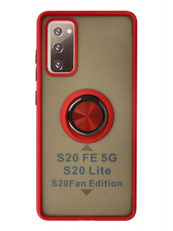 Yüzüklü Samsung Galaxy S20 FE Kılıf Montreal Silikon&hellip;