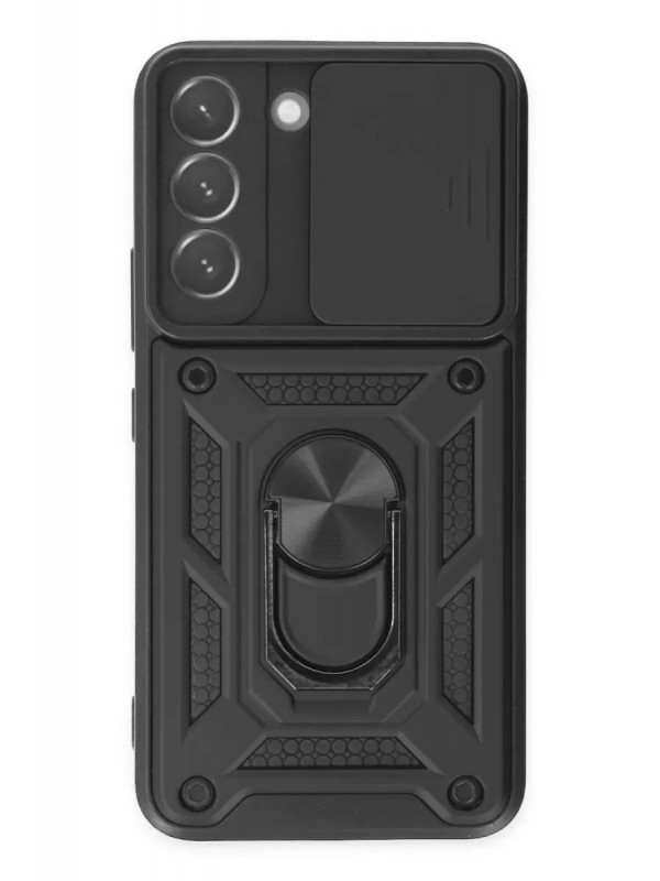Yüzüklü Samsung Galaxy S22 Kılıf Pars Lens Silikon -&hellip;