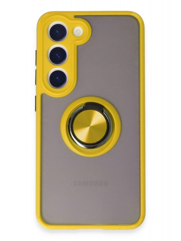 Yüzüklü Samsung Galaxy S23 Kılıf Montreal Silikon&hellip;