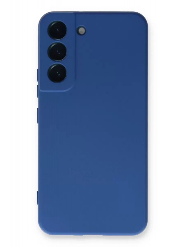 Samsung Galaxy S23 Kılıf Nano İçi Kadife Silikon - Mavi&hellip;