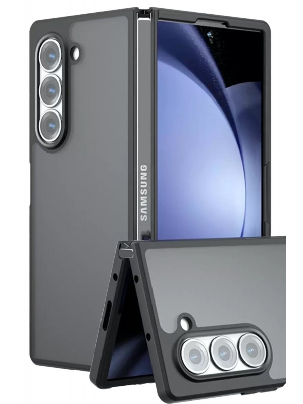 Samsung Galaxy Z Fold 5 Kılıf Blur Kapak - Mat Siyah&hellip;